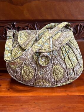 Vera Bradley Quilted Floral “Saddle Up” Shoulder/Crossbody in Sittin in a Tree
